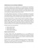 IMPORTANCIA DE LOS SISTEMAS NUMÈRICOS