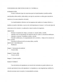 CONEXIONES DE CIRCUITOS EN DELTA Y ESTRELLA. Página 1