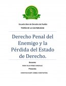 Derecho Penal del Enemigo