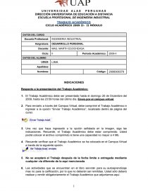 TRABAJO ACADÉMICO CICLO ACADÉMICO 2009 II- II MÓDULO. Página 1