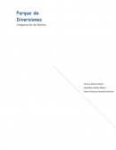 Parque de Diversiones. Comparación de Gastos