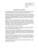 Nacionalismo y populismo