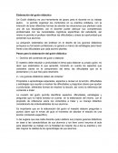 Elaboración del guión didáctico
