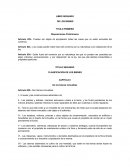 Clasificacion de los bienes. Disposiciones Preliminares