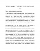 Pasos que identifican la problemática de suma y resta en primer año *Paso 1- Identificar el problema del diagnostico