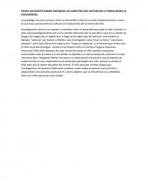 LOS ASPECTOS DE LA PSICOGENESIS. Página 1