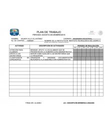 Plan de inversion. Página 1