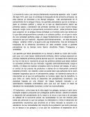 Pensamiento antiguo medieval