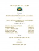 PLAN ESTRATEGICO DE MARKETING INTERNACIONAL. (TRABAJO FINAL)