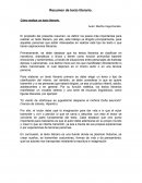 Resumen de texto literario