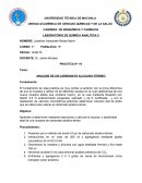 Porcentaje de CaCO3 y CaO