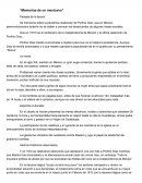 Ensayo de Memorias de un mexicano
