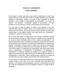Teoria del Conocimiento