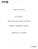 Actividad “Selección de un canal de venta”