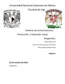 Sistemas de Comunicaciones Practica No. 5 Distorsión Lineal