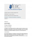 MATERIA: MERCADOTECNIA INTERNACIONAL Actividad 3 - Amenaza de productos competitivos