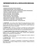 REPRESENTACION DE LA REVOLUCION MEXICANA