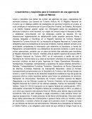 Lineamientos para una agencia de viajes