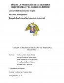 Examen de rezagado en la E.A.P. de ingenieria industrial