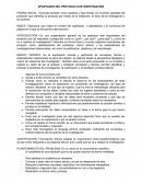 Apartados del protocolo de investigacion