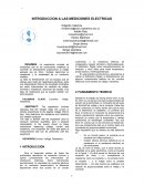 INTRODUCCION A LAS MEDICIONES ELECTRICAS