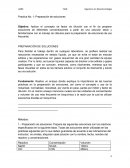 Practicas preparacion de soluciones, bioquimica