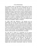ETICA PROFESIONAL