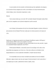 Procesadores de textos. Página 1