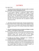 Obra Literaria La Vaca- Preguntas