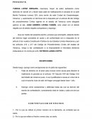 Formato de contestación de demanda de divorcio