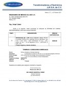 Reporte de mantenimiento