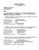 Objetivo del Aprendisaje