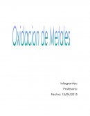 Oxidación de Metales experimento