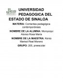 Corrientes pedagógica contemporáneas