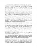 CASO: EMPRESA DE TRANSPORTES JHARLLY SRL