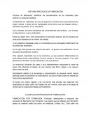 HISTORIA PROCESOS DE FABRICACIÓN