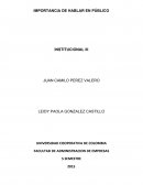 Importancia al saber hablar en publico