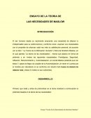 Teoría de las Necesidades