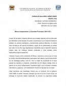 REPORTE DE LECTURAS México Independiente: La Sociedad Fluctuante (1824-1857)