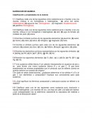 EJERCICIOS DE QUIMICA Clasificación y propiedades de la materia