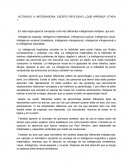 Actividad integradora. Escrito reflexivo, ¿Que aprendi?