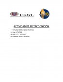 Actividad de metacognicion. Sistema muscular