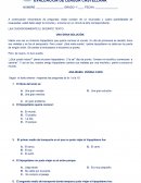 EVALUACIÓN DE LENGUA CASTELLANA