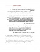 O B E S I D A D ¿Por qué hoy los alimentos matan al más del 60% de la población?