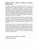 Resumen de la pelicula cóndores no entierran todos los dias