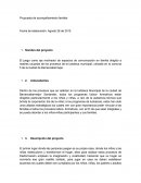 Propuesta de acompañamiento familiar