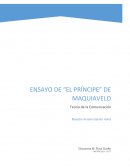 Ensayo de El Principe de Maquiavelo