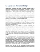 La capacidad mental en peligo