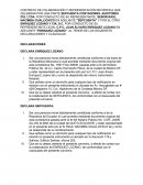 CONTRATO DE COLABORACION Y REPRESENTACION RECIPROCA