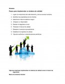 Algunas empresas implementan el sistema de calidad